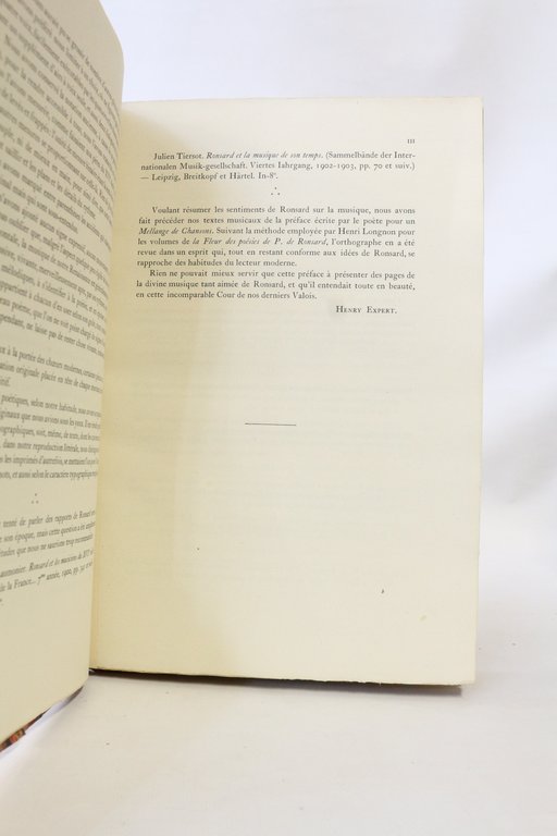 La fleur des musiciens de P. de Ronsard recueillie par …