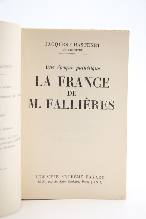 La France de M. Fallières