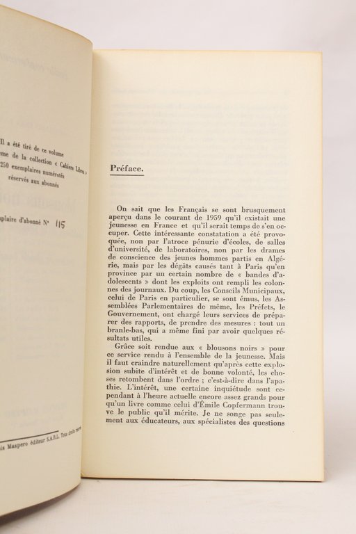 La génération des blousons noirs - Problèmes de la jeunesse …