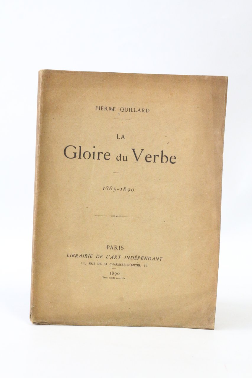 La gloire du verbe 1885-1890