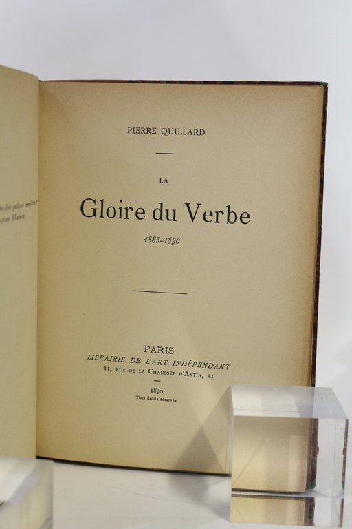 La gloire du verbe