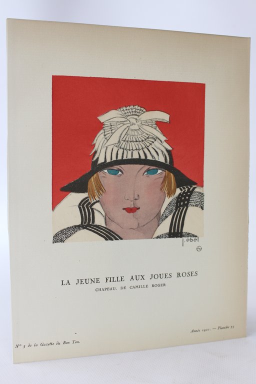 La Jeune Fille aux joues roses. Chapeau, de Camille Roger …