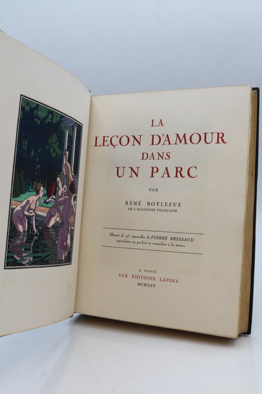 La leçon d'amour dans un parc