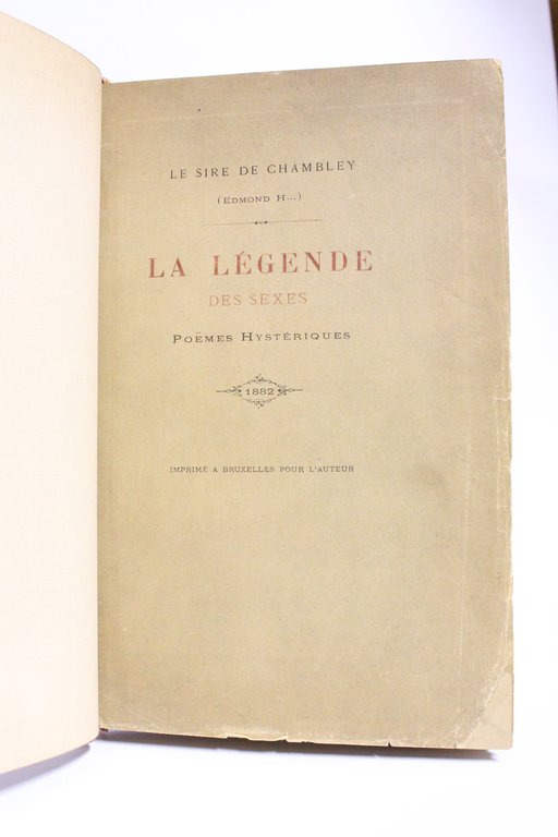 La légende des sexes. Pöemes hystériques