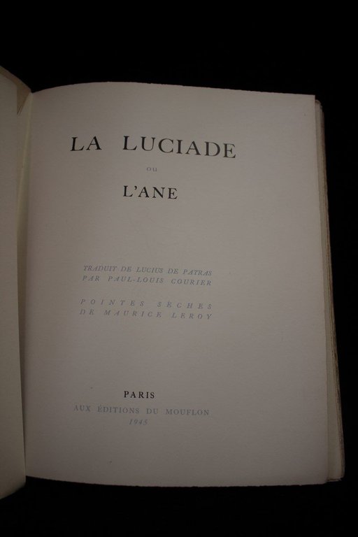 La Luciade ou l'âne traduit de Lucius de Patras par …