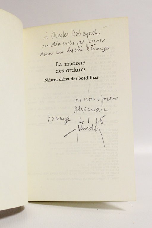 La Madone des ordures. Nostra dona dei bordilhas