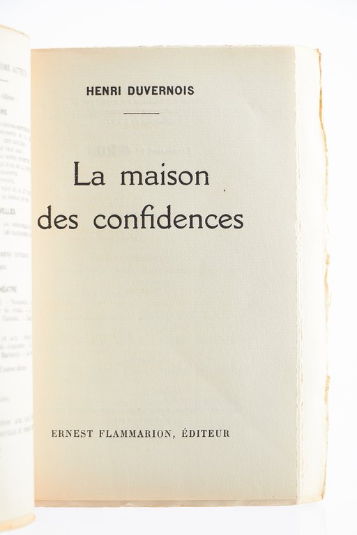 La Maison des Confidences