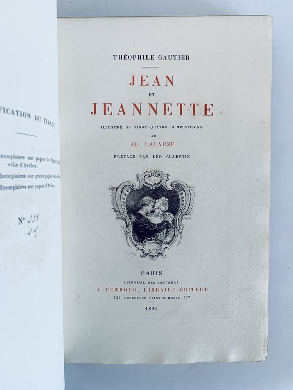 La mille et deuxième nuit. Jean et Jeanette