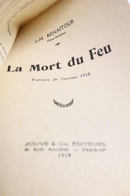 La mort du feu. Poèmes de l'année 1918
