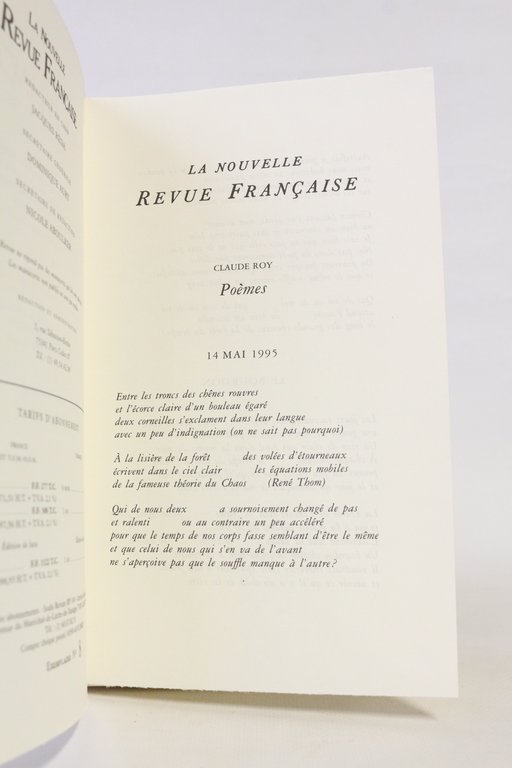 La Nrf N°515 de Décembre 1995