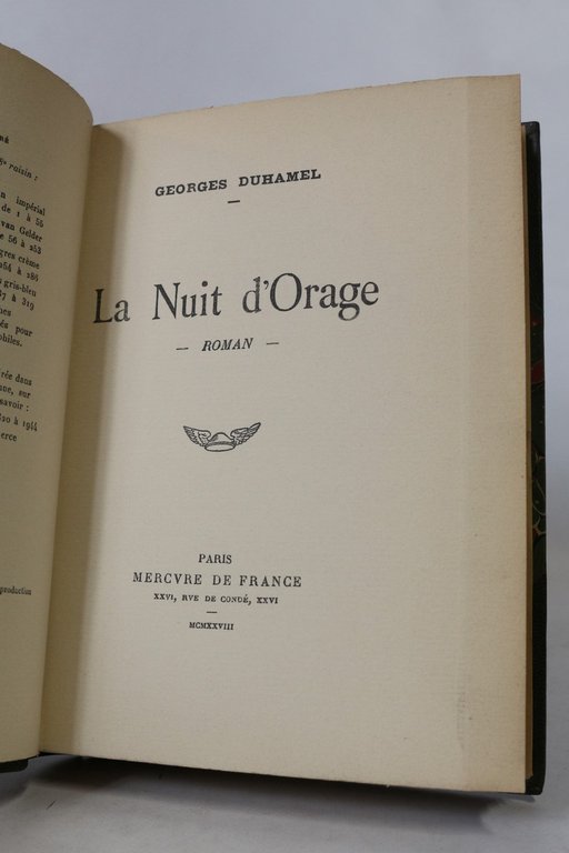 La nuit d'orage