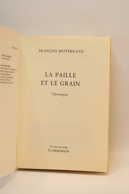 La paille et le grain