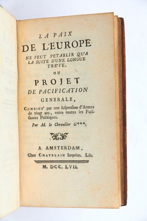 La Paix de l'Europe ne peut s'établir qu'à la suite …