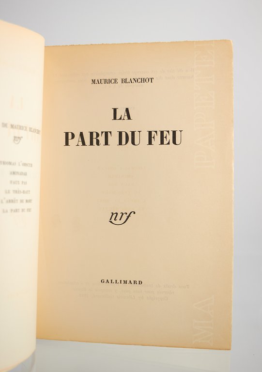 La part du feu