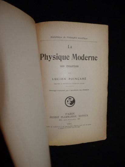 La physique moderne, son évolution