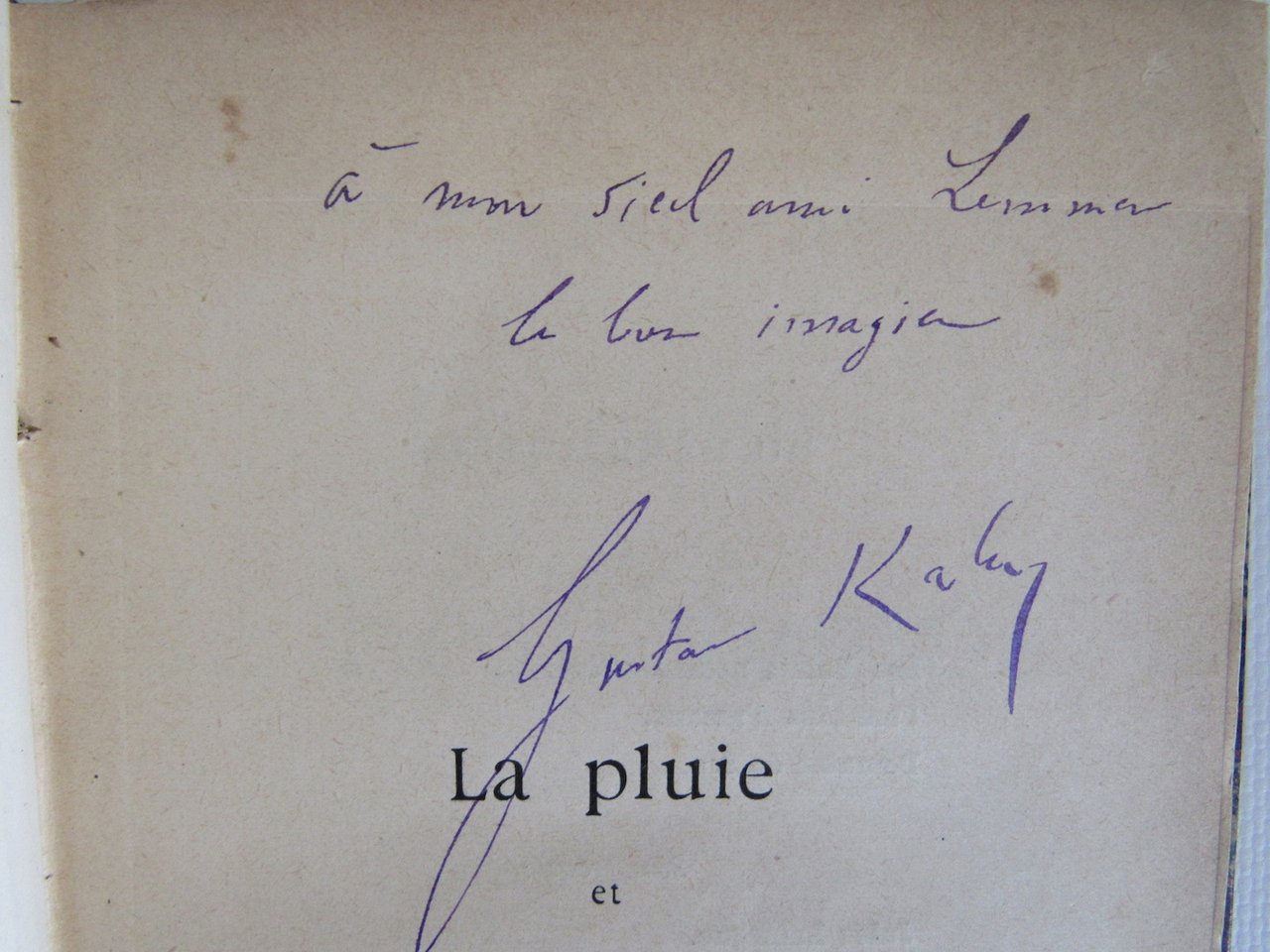 La pluie et le beau temps