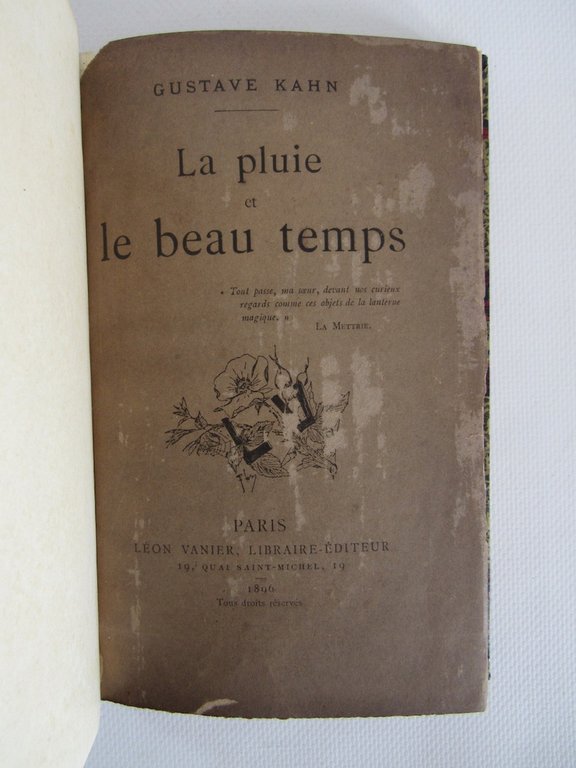 La pluie et le beau temps