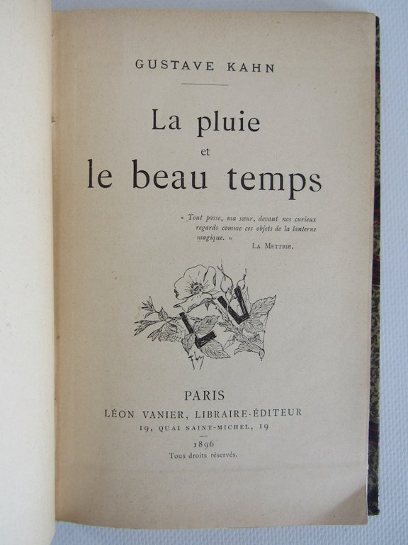 La pluie et le beau temps