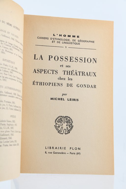 La possession et ses aspects théâtraux chez les Ethiopiens de …