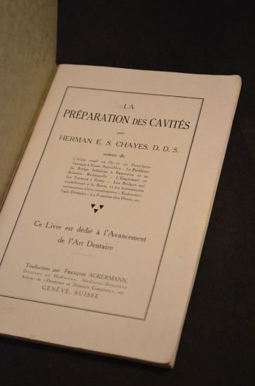 La préparation des cavités