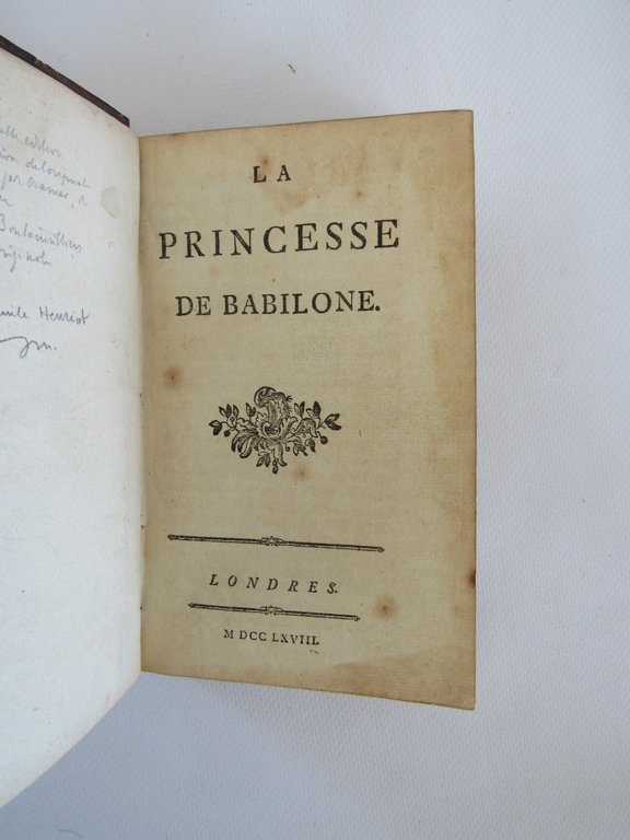 La princesse de Babilone [Ensemble] Le dîner du Comte de …