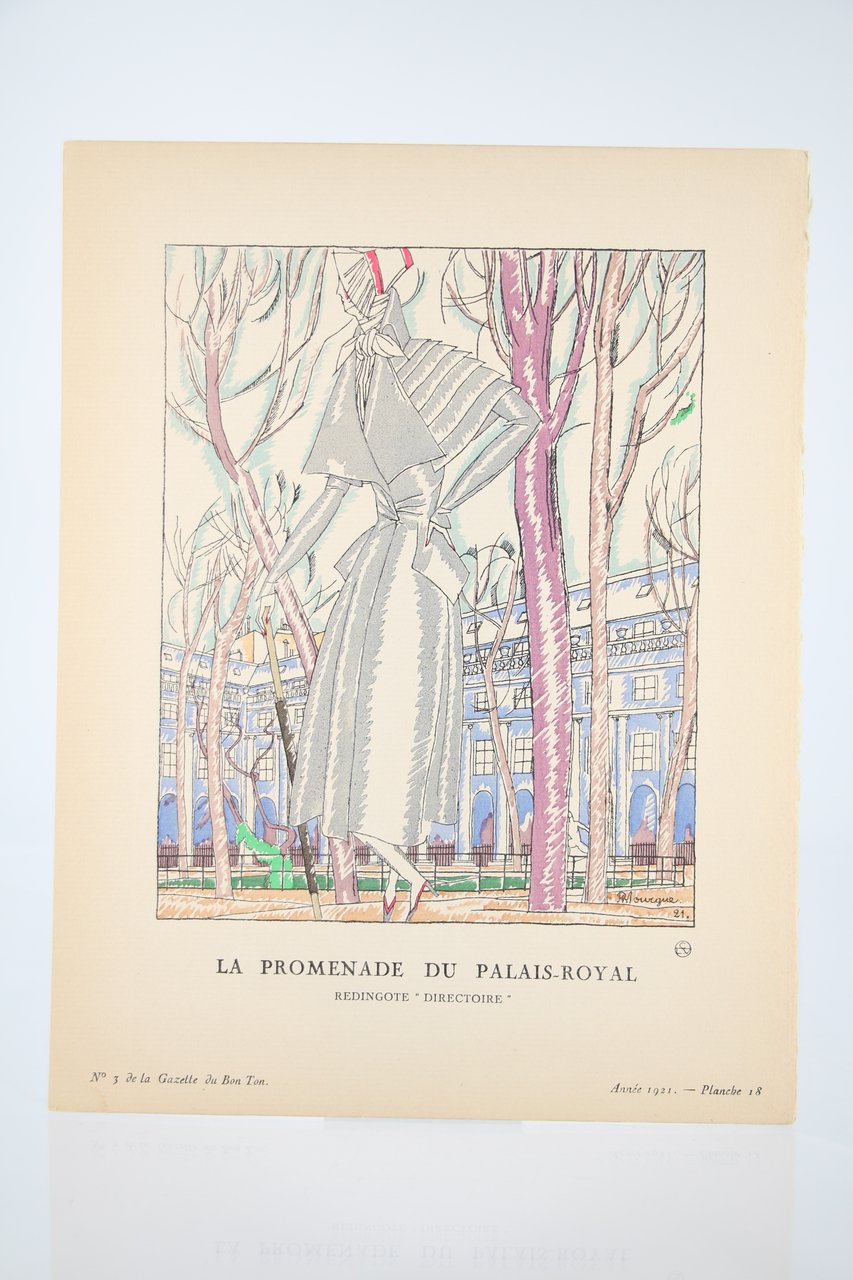 La Promenade au Palais-Royal. Redingote "Directoire" (pl.18, La Gazette du …