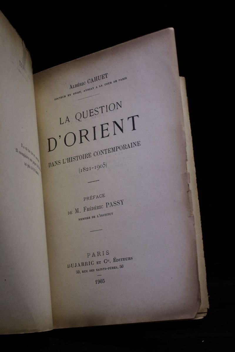 La question d'Orient dans l'histoire contemporaine (1821-1905)