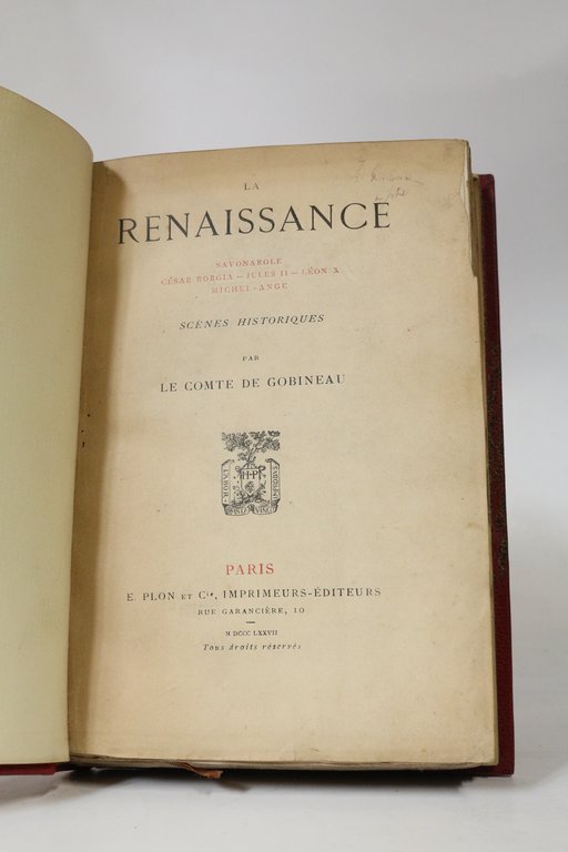 La Renaissance, scènes historiques