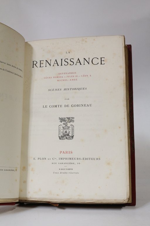 La Renaissance, scènes historiques