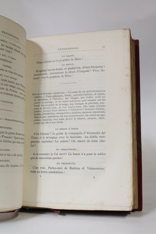 La Renaissance, scènes historiques
