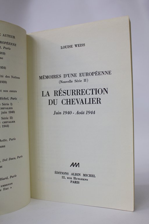 La résurrection du chevalier