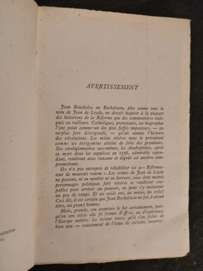 La révolution des saints, 1520-1536