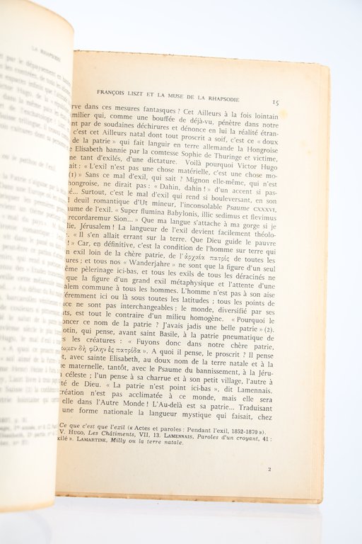 La rhapsodie. Verve et improvisation musicale