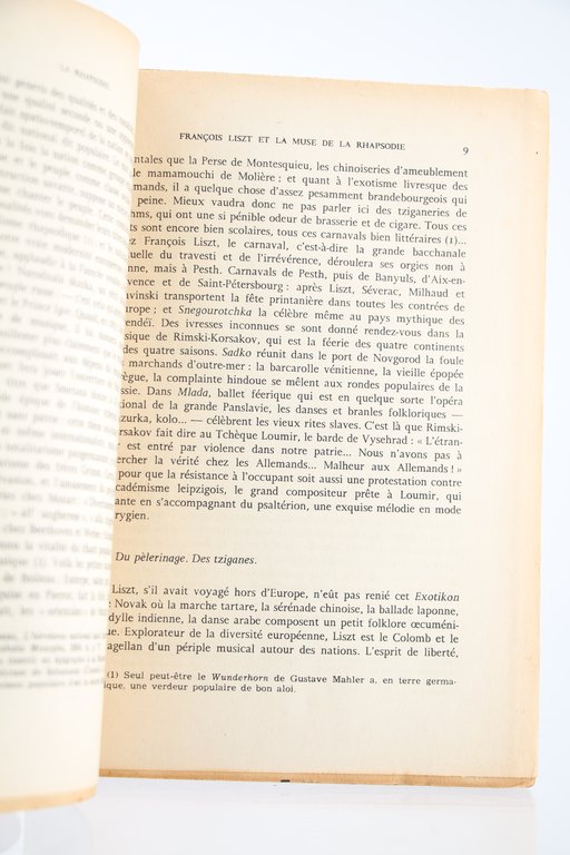 La rhapsodie. Verve et improvisation musicale