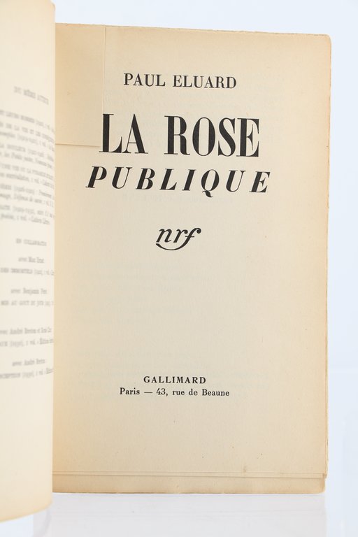 La rose publique