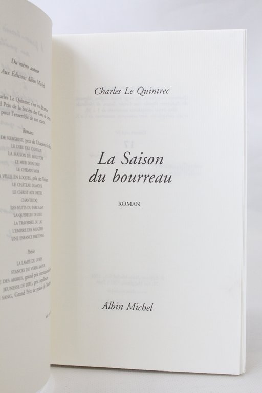 La saison du bourreau