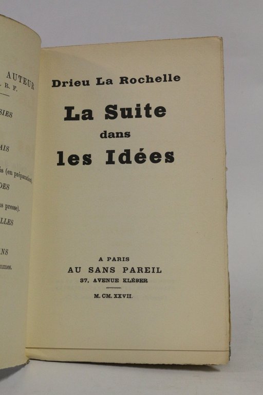 La suite dans les idées