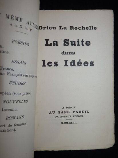 La suite dans les idées