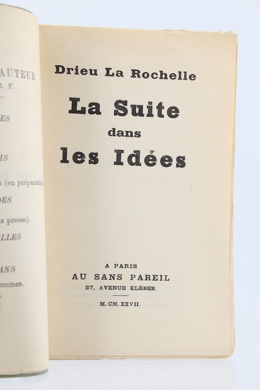 La suite dans les idées