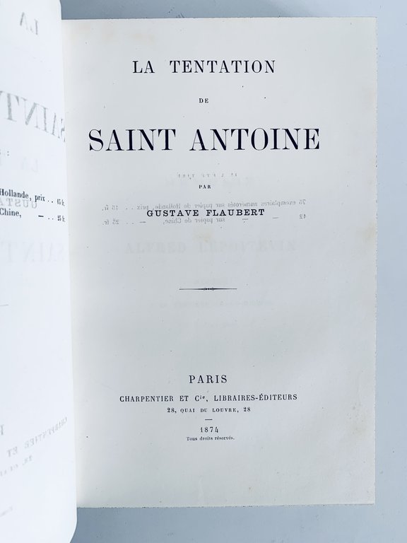 La tentation de St. Antoine