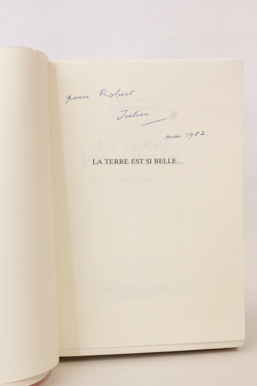 La terre est si belle. Journal 1976-1978