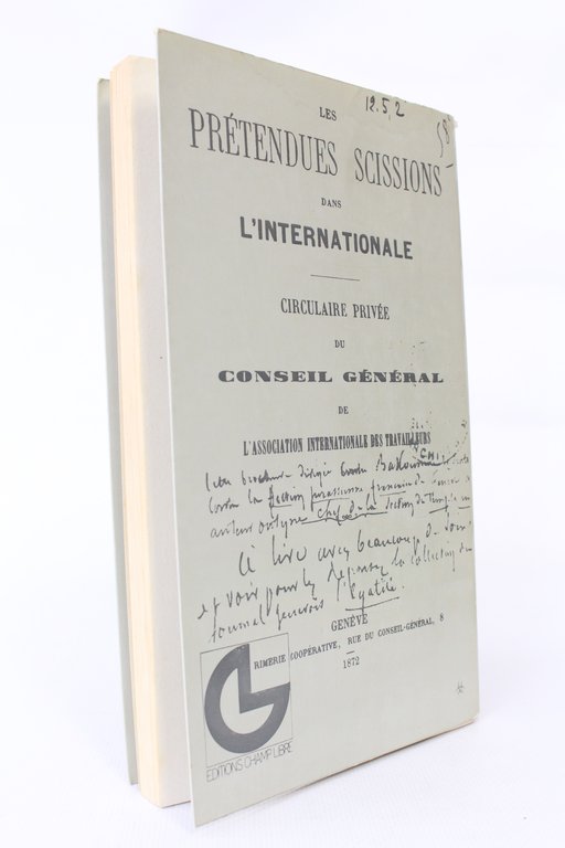 La véritable scission dans l'internationale. Circulaire publique de l'Internationale Situationniste