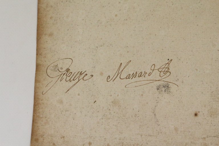 La Vertu chancelante signée par le peintre
