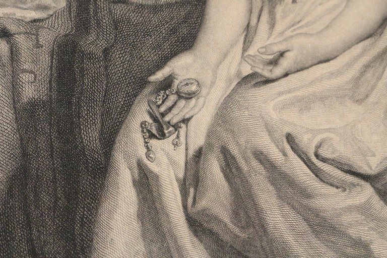 La Vertu chancelante signée par le peintre