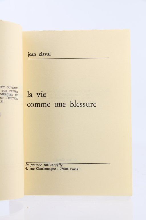 La Vie comme une Blessure