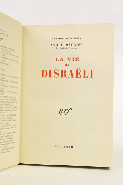 La vie de Disraéli