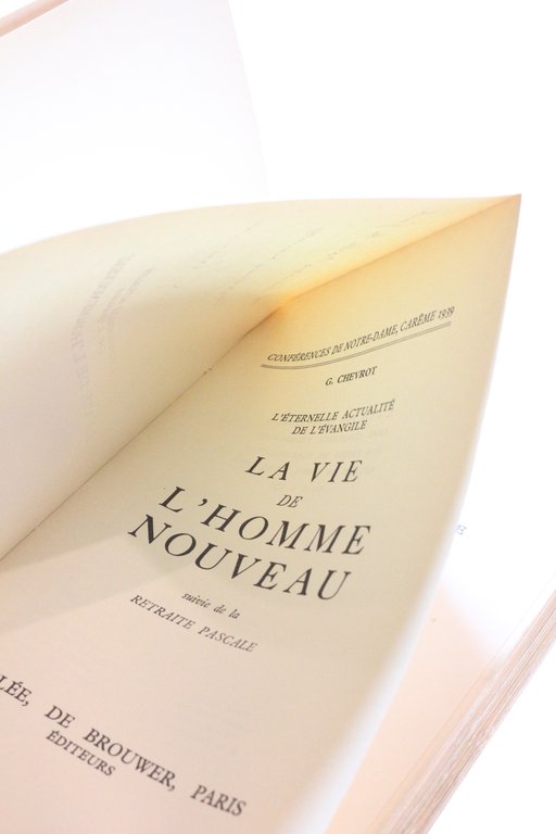 La vie de l'homme nouveau