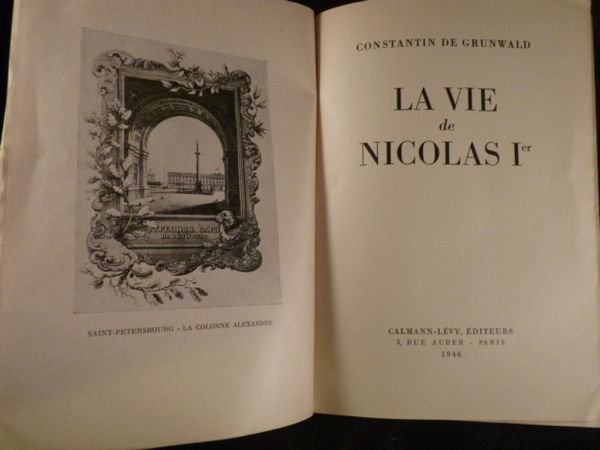 La vie de Nicolas Ier