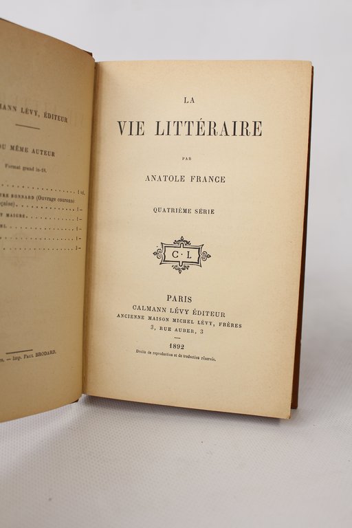 La vie littéraire, quatrième série - Exemplaire de Marcel Schwob