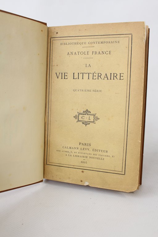 La vie littéraire, quatrième série - Exemplaire de Marcel Schwob